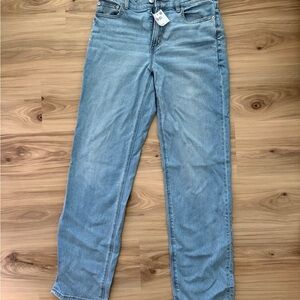 American Eagle Super High Rise Straight Jeans